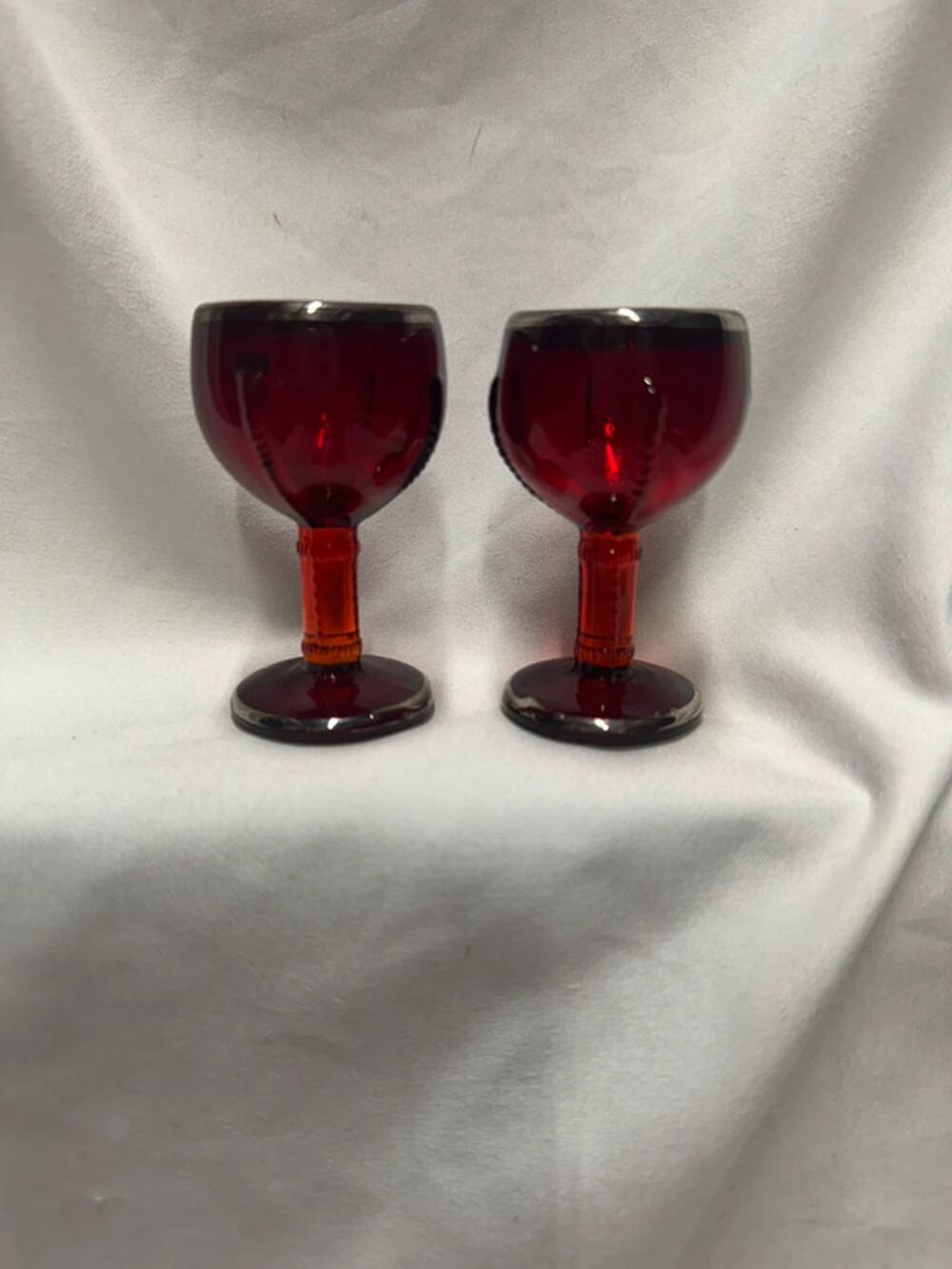 VTG Martinsville Glass Co. Radiance cordial glassses